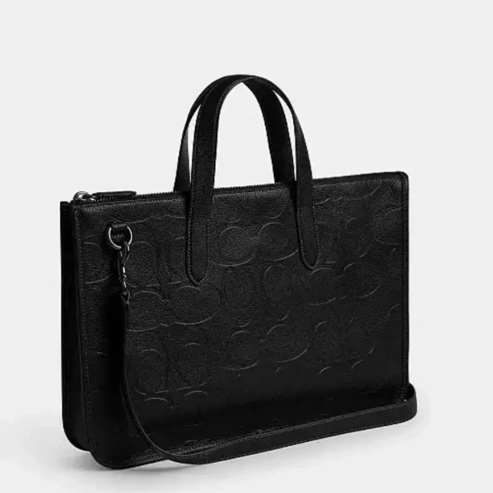 Coach black leather